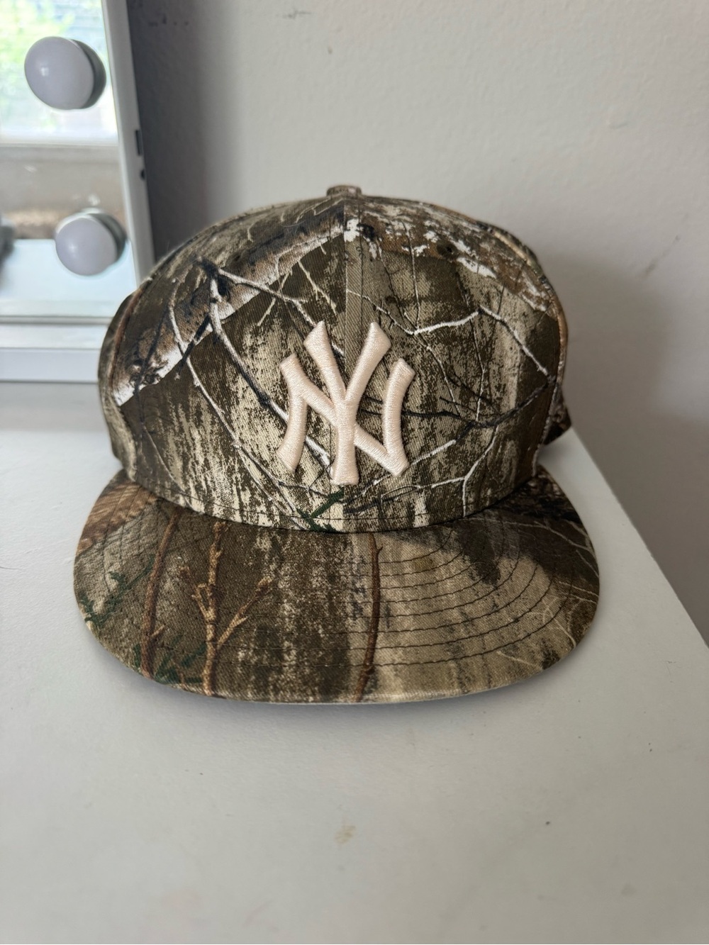 New Era Camouflage 59FIFTY Hat with White Lining 7 1/4